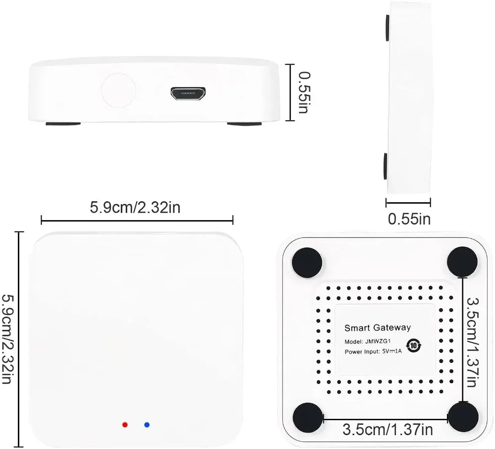 Tuya Zigbee 3.0 Gateway Hub Smart Home Wireless Bridge Smart Life APP Remote Control Automation Device Works with Alexa Google