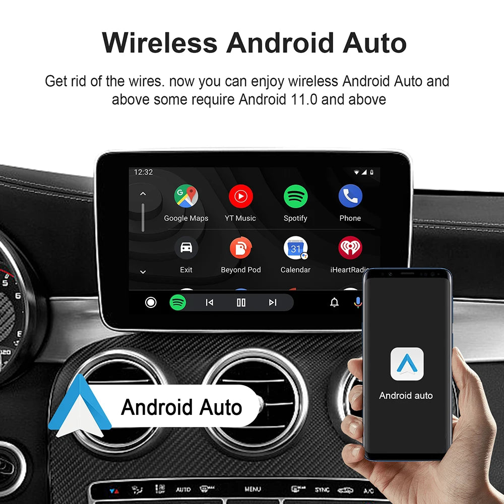 Android 13 CarPlay Ai Box Wireless Box for Netflix YouTube Wireless Carplay Android Auto Car Smart Systems for Wired Carplay