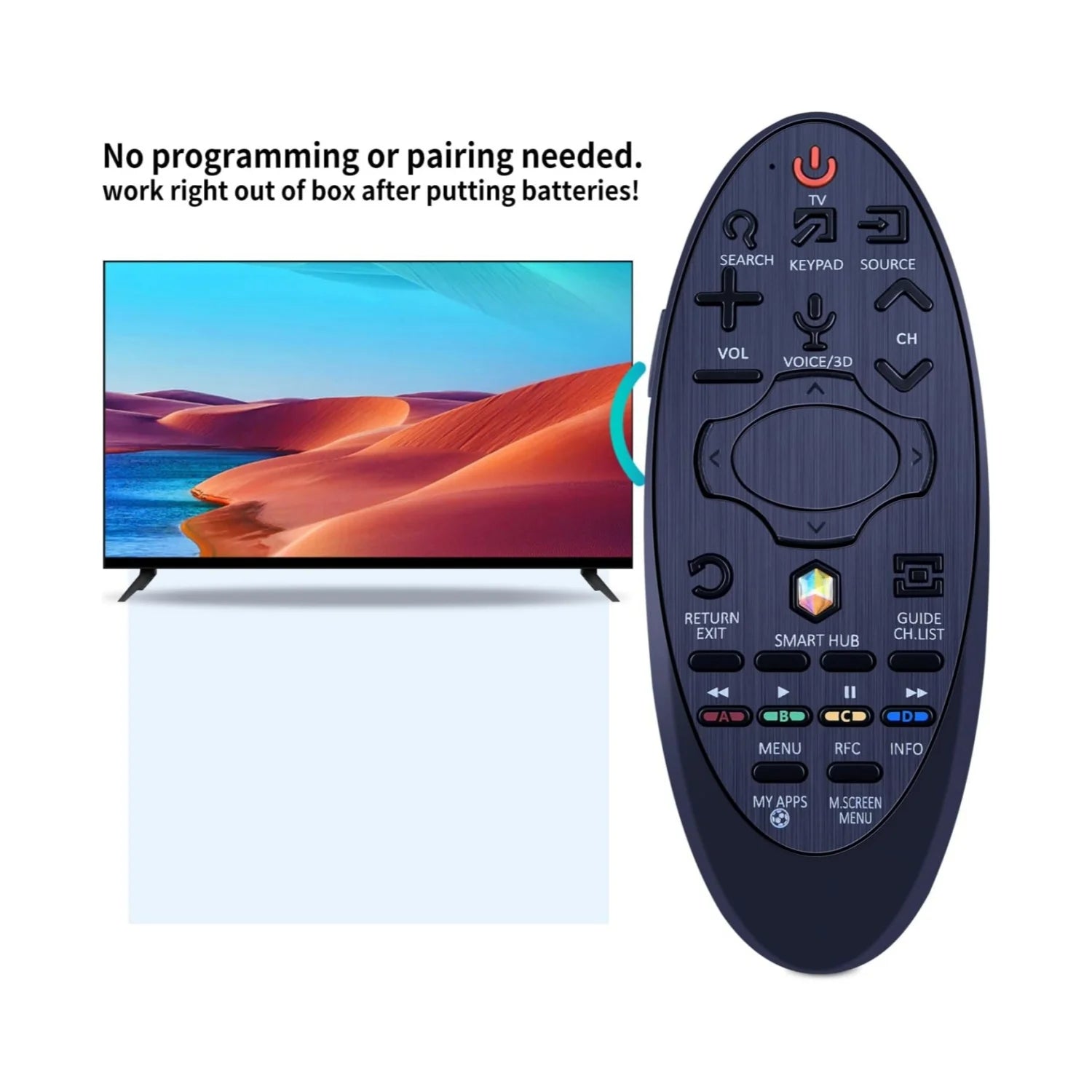 IR remote BN59-01181B Replacement Remote Control Fit forSamsung Smart TV BN59-01185F BN59-01181A BN59-01185A BN59-01181B BN59-01