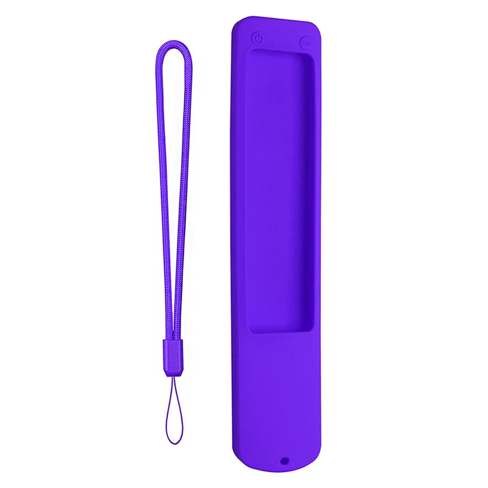 Silicone Case for Xiaomi Ultra HD 4K QLED TV Q2 50" 55" 65" Protective Cover Anti-Drop Protective Sleeve with Anti-lost Lanyard