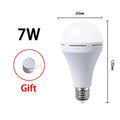 Emergency LED Light Bulb E27 7w 9w 12w 15w Rechargeable 1200mAh Battery 85-265V 110V 220V for Camping Tent Lamp Outdoor Lighting
