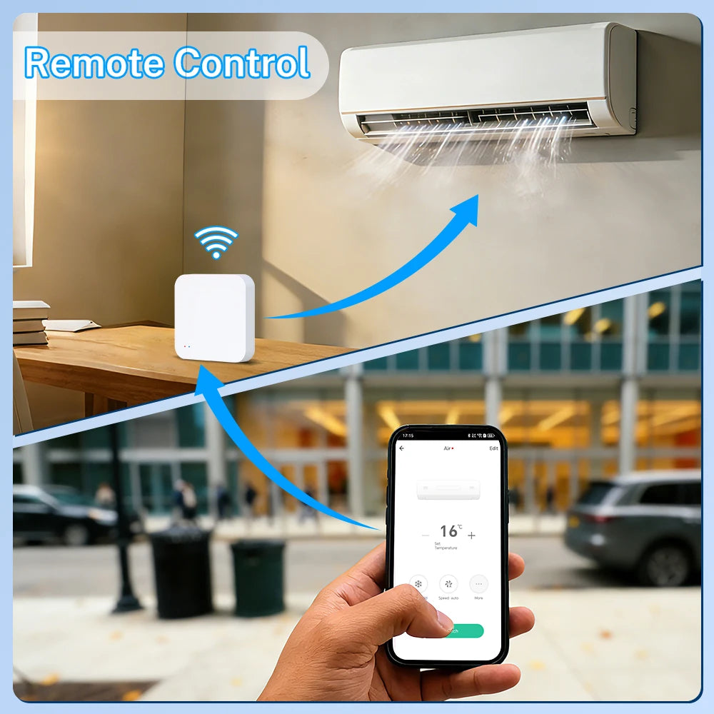 Tuya Zigbee 3.0 Gateway IR Remote Control Hub WiFi Mesh Bridge Smart Life App Compatible with Alexa Google Home