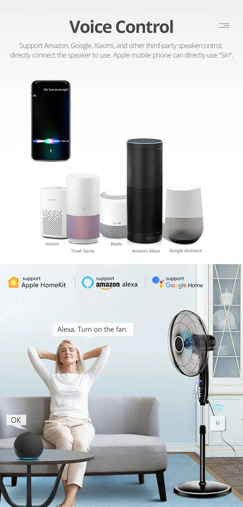 Smart Switch Mini Wifi Relay Breaker Siri Voice Control Wireless Switch Work With Apple Homekit Alexa Google Home