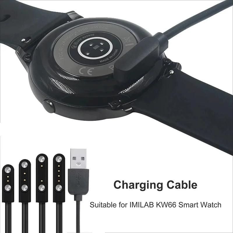 Universal Smart Watch Magnetic USB Dock USB Charging Cable For Adult/Kid Smart Watch Universal 2-Pin/4-Pin Strong Magnetic Kit
