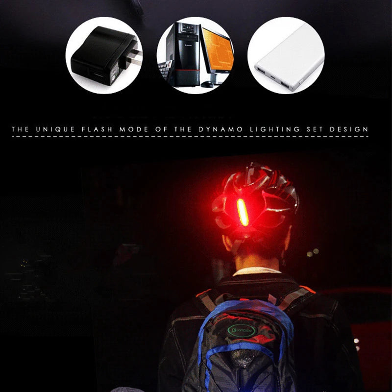 Bike Taillight COB  Bicycle Rear Light With 6 Modes USB Rechargeable Mtb LED Warning Tail Lamp Cycling Accessories