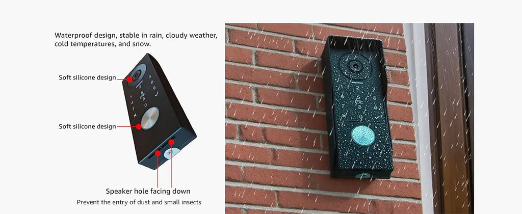 2-Wire Smart Video intercom doorbell 5G WiFi 7/10 inch Touch Screen 1080P Rainproof Camera Password Video Doorphone 5in1 Unlock