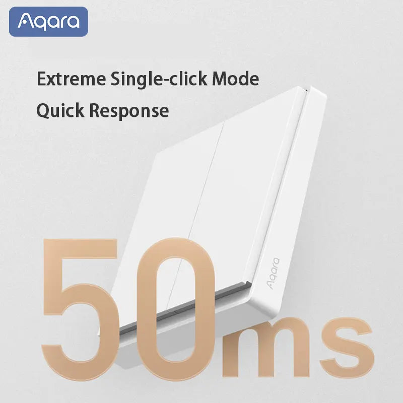 Aqara Smart Wall Switch E1 ZigBee 3.0 Wireless Smart Home Light Button No With Neutral Fire Wire For Xiaomi Mi Home Homekit APP