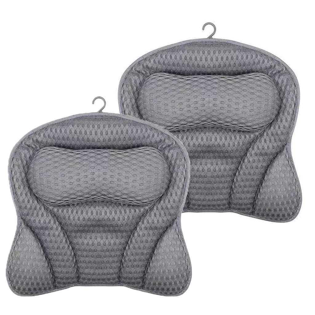 Bathtub Pillow for Tub, Bath Pillow for Neck & Back Support with Strong Suction Cups, Soft Spa Bath Pillow