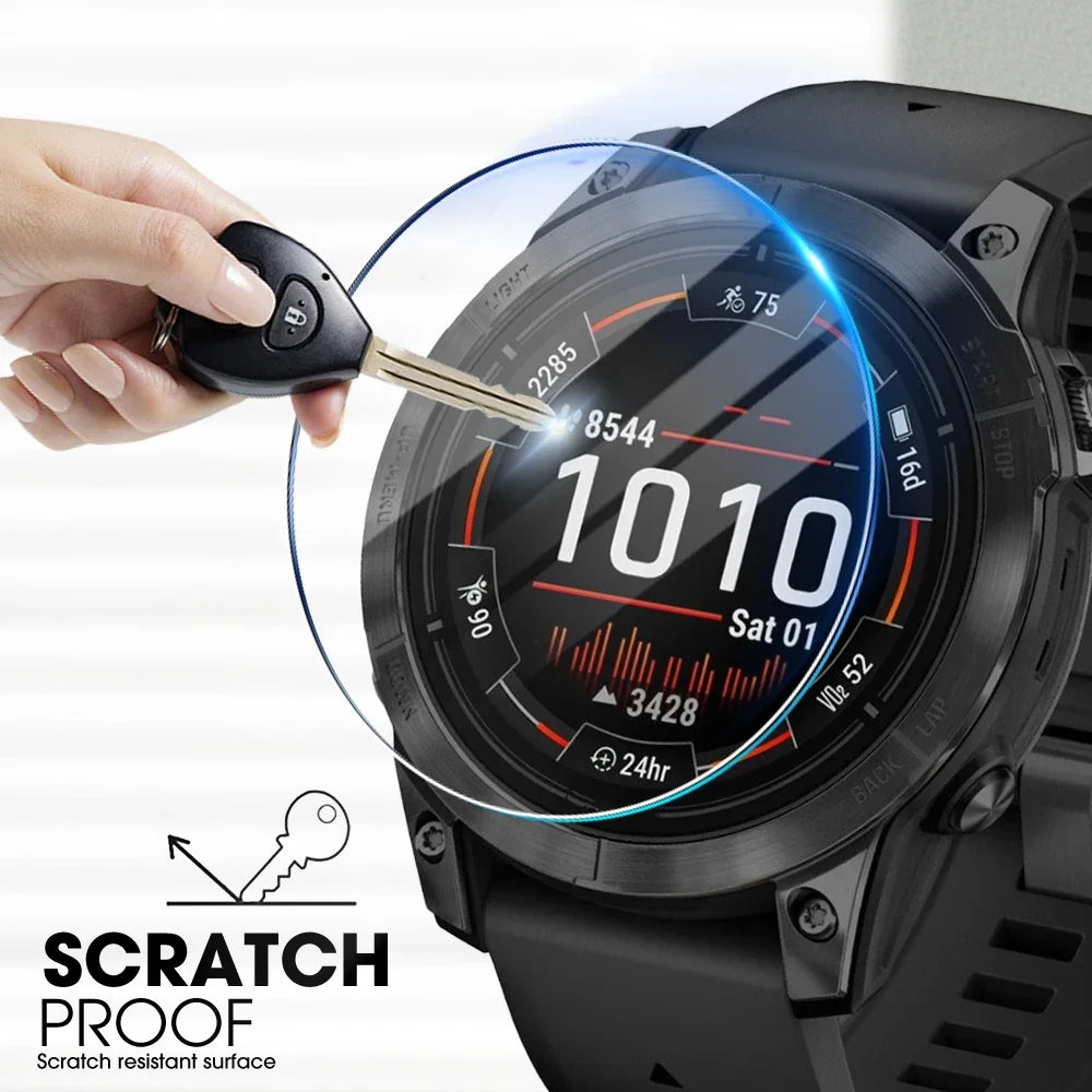 For Garmin Fenix 8 7 6 5 X S Pro Sapphire Screen Protector Tempered Glass Protective Film For Fenix 8 47/43/51mm 7S 7X 7 S Pro