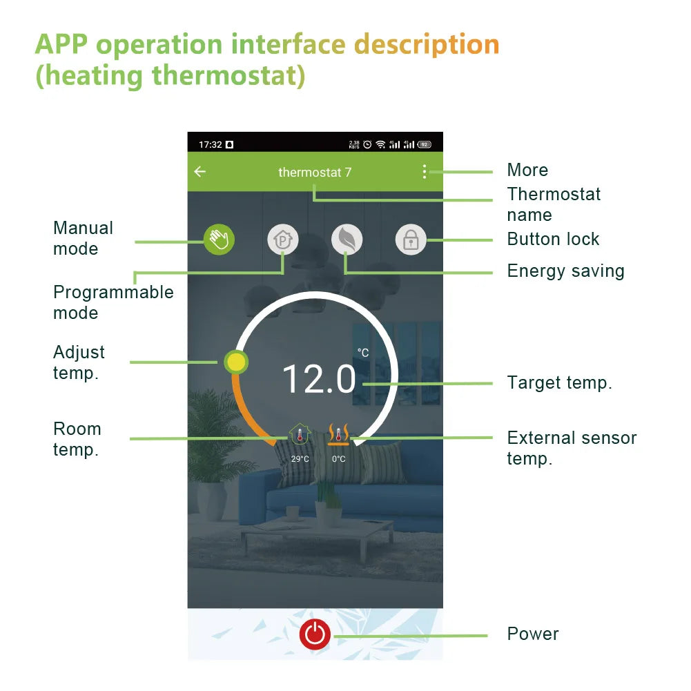 Qiumi Smart WiFi Thermostat for Water / Floor Heating Electric/ Gas Boiler Works with Alexa Google Home